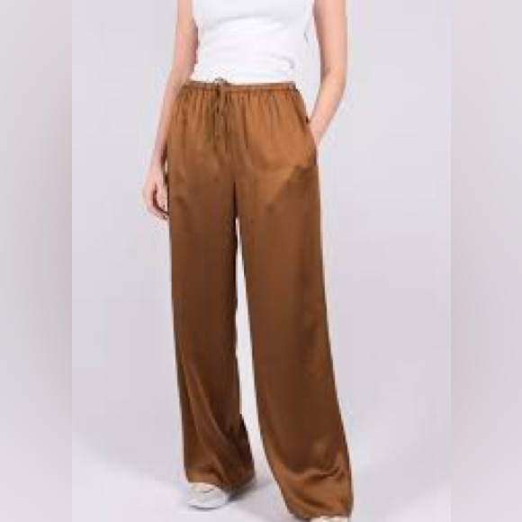 Vince Womens 100% Silk Pajama Pant Size Xxl Nwot